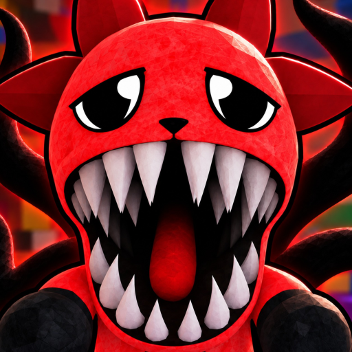 Icono oficial del juego: el monstruo rojo de la anomalía, con ojos grandes e inocentes y dientes afilados